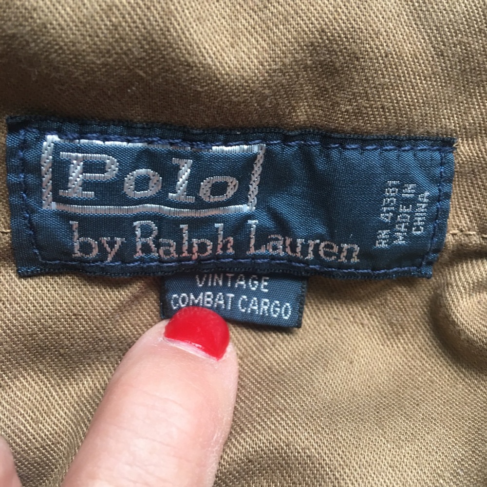 Polo Ralph Lauren Vintage Combat Cargo Shorts - Picture 10 of 12